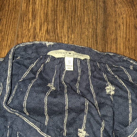 Lucky Brand Navy Blue Button Down - Picture 4 of 7